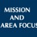 Mission and Area of Focus